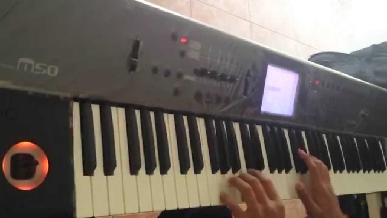 Nene malo Esc&aacute;pate conmigo piano tutorial korg m50 cover
