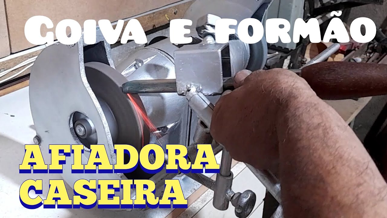 afiadora de goiva e formao caseira-- homemade gouge sharpener