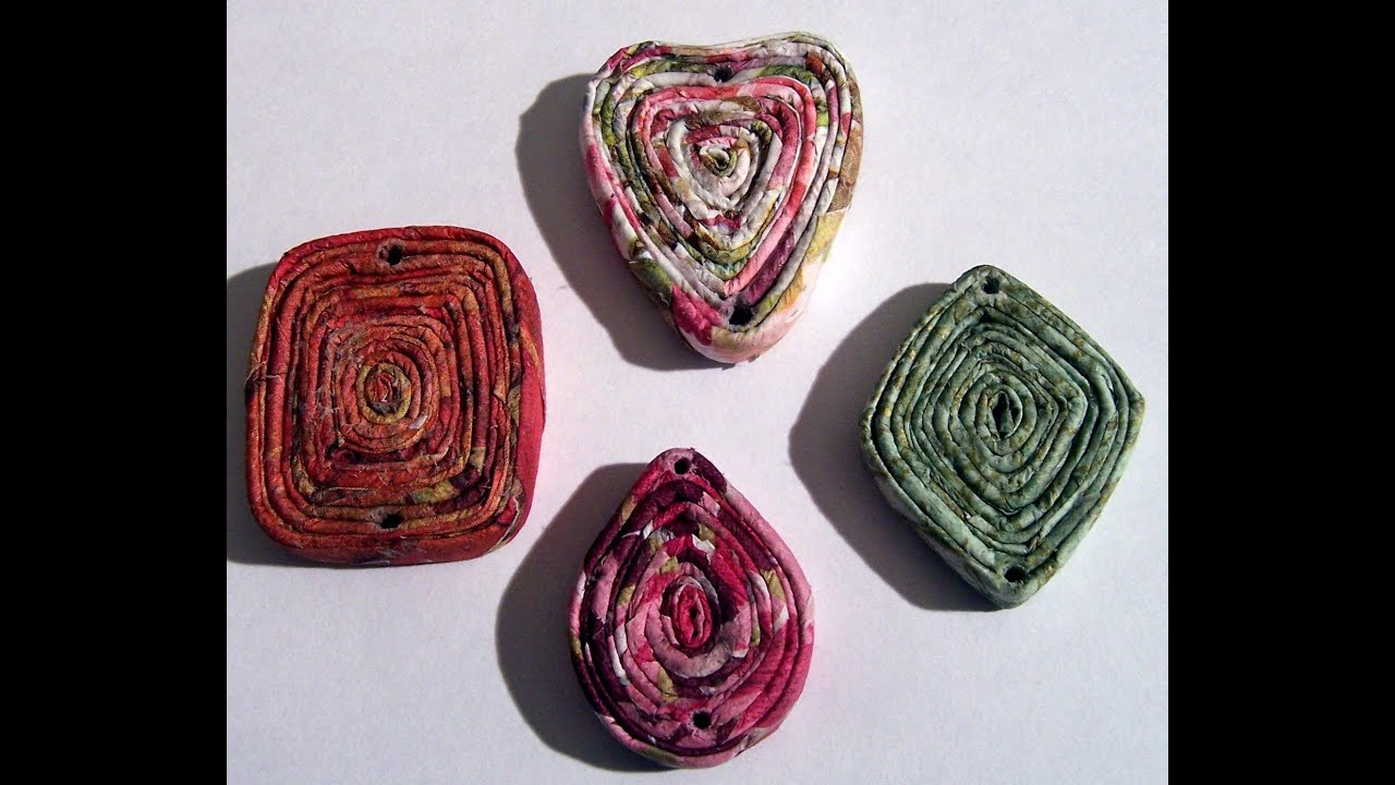 How To Make Fancy Paper Napkin Coiled Pendants Lesson 3