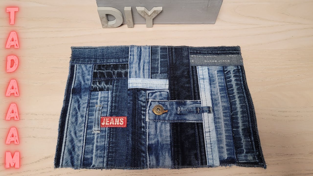 Оригинальная джинсовая заготовка АПСАЙКЛИНГ / Quilt originale en jean UPCYCLING