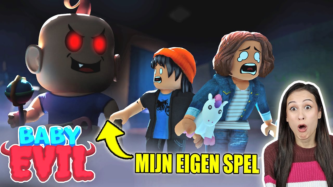 IK HEB EEN EIGEN GAME OP ROBLOX - BABY EVIL || Let's Play Wednesday