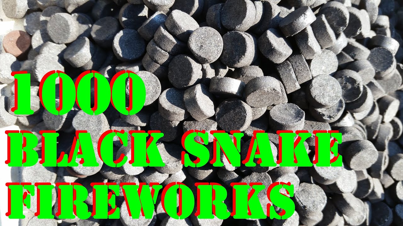 1000 Black Snake FIREWORKS at once!!!