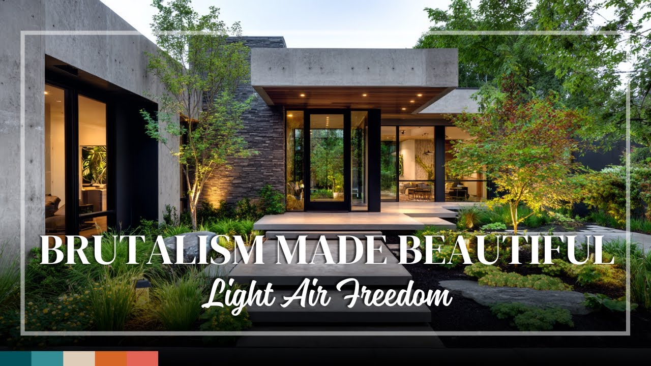 Brutalist Pavilion Homes &ndash; Open Air Concrete Designs with Sculptural Elegance and Light