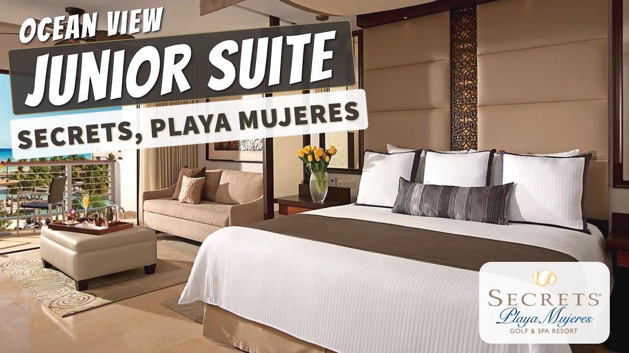 Junior Suite Ocean View | Secrets Playa Mujeres Golf & Spa Resort |  Full Walkthrough Tour | 4K