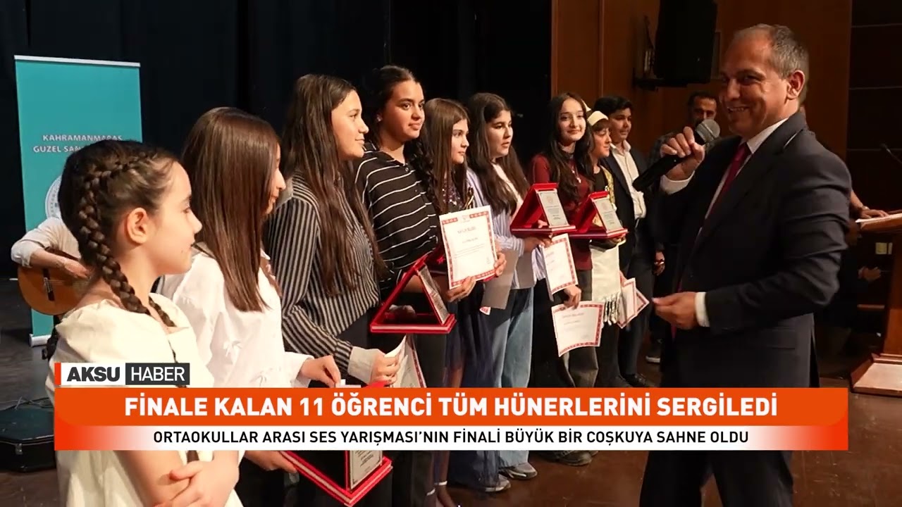 ORTAOKULLAR ARASI SES YARIŞMASI FİNALİ (Aksu TV Haber )
