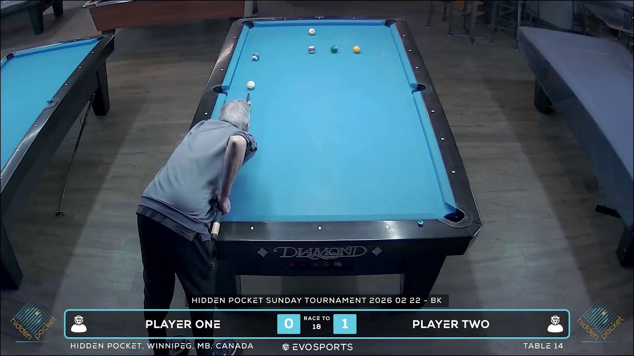PLAYER ONE vs PLAYER TWO - HIDDEN POCKET - TABLE 14 | EvoSports