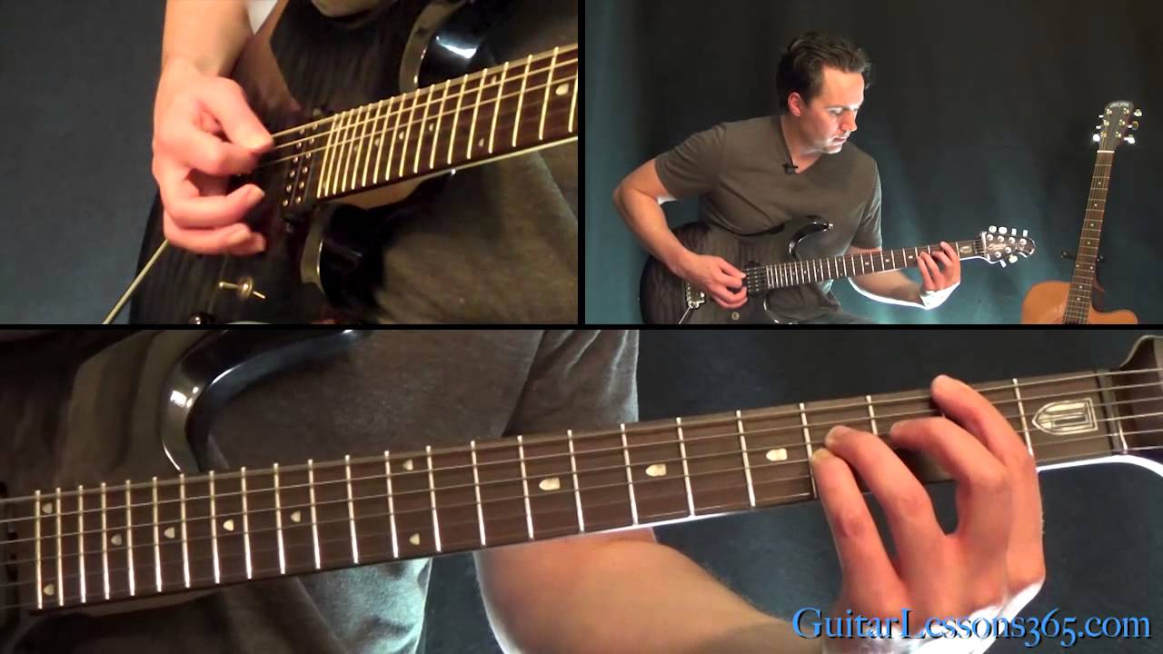 Metallica - One Guitar Lesson Pt.2 - All Heavy/Distorted Rhythm Parts