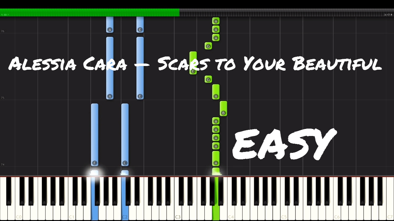 Alessia Cara &mdash; Scars to Your Beautiful Piano Tutorial