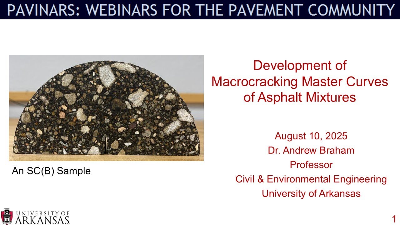 Development of Macrocracking Master Curves of Asphalt Mixtures