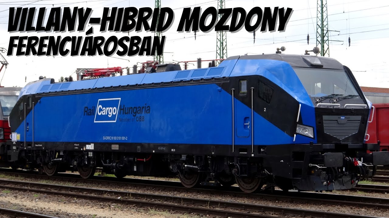 Ferencvárosba érkezik a Rail Cargo Hungaria első villany-hibrid vontató mozdonya (4K UHD)