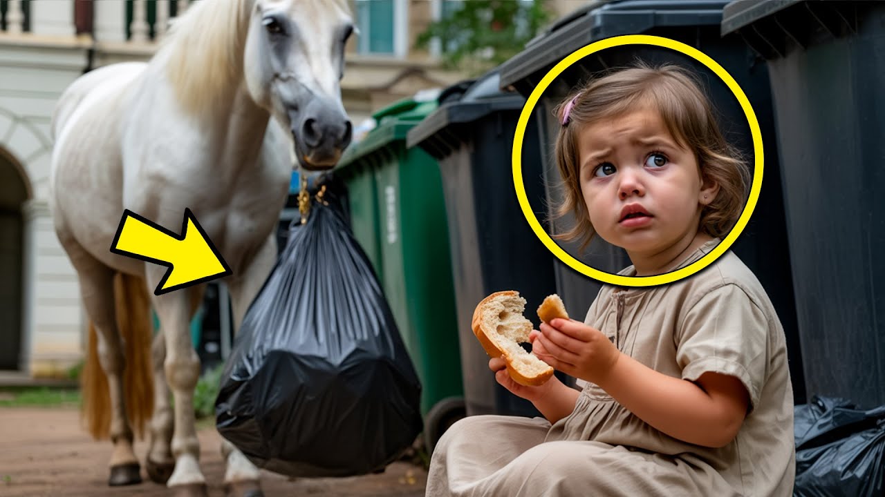 HOMEM RICO JOGA SACO PRETO NO LIXO, mas o CAVALO LEVA A UMA MENDIGA, E ELA FICA EM CHOQUE…