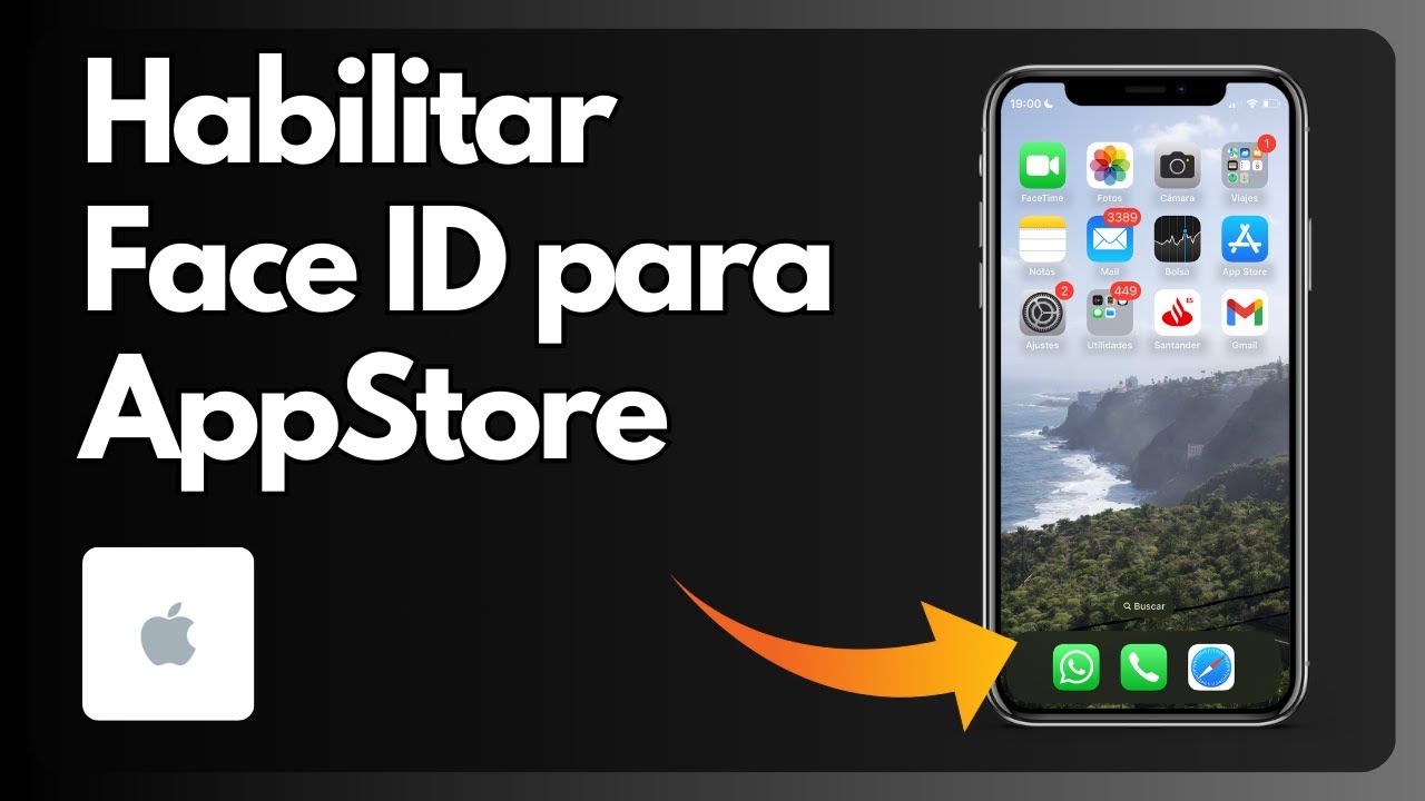C&oacute;mo habilitar Face ID (reconocimiento facial) para descargar e instalar en la App Store