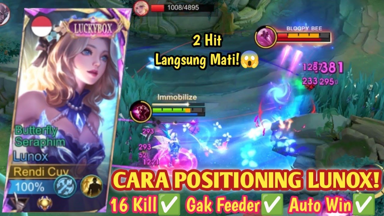 LUNOX 2 HIT MUSUH LANGSUNG MATI! NGEBURST BANGET! BUILD LUNOX TERSAKIT 2026 - MLBB