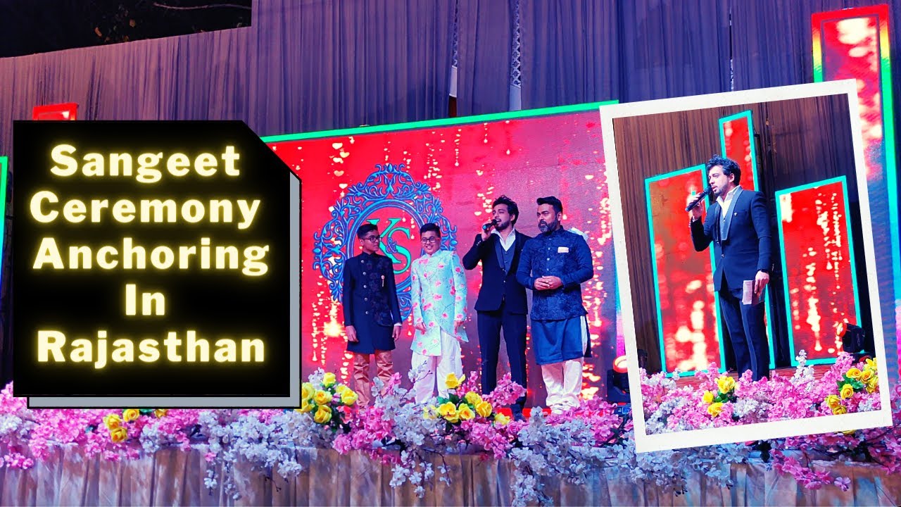 Sangeet Ceremony Anchoring By Emcee Mann Sharma In Rajasthan | Sangeet Sandhya Masti Dance Games