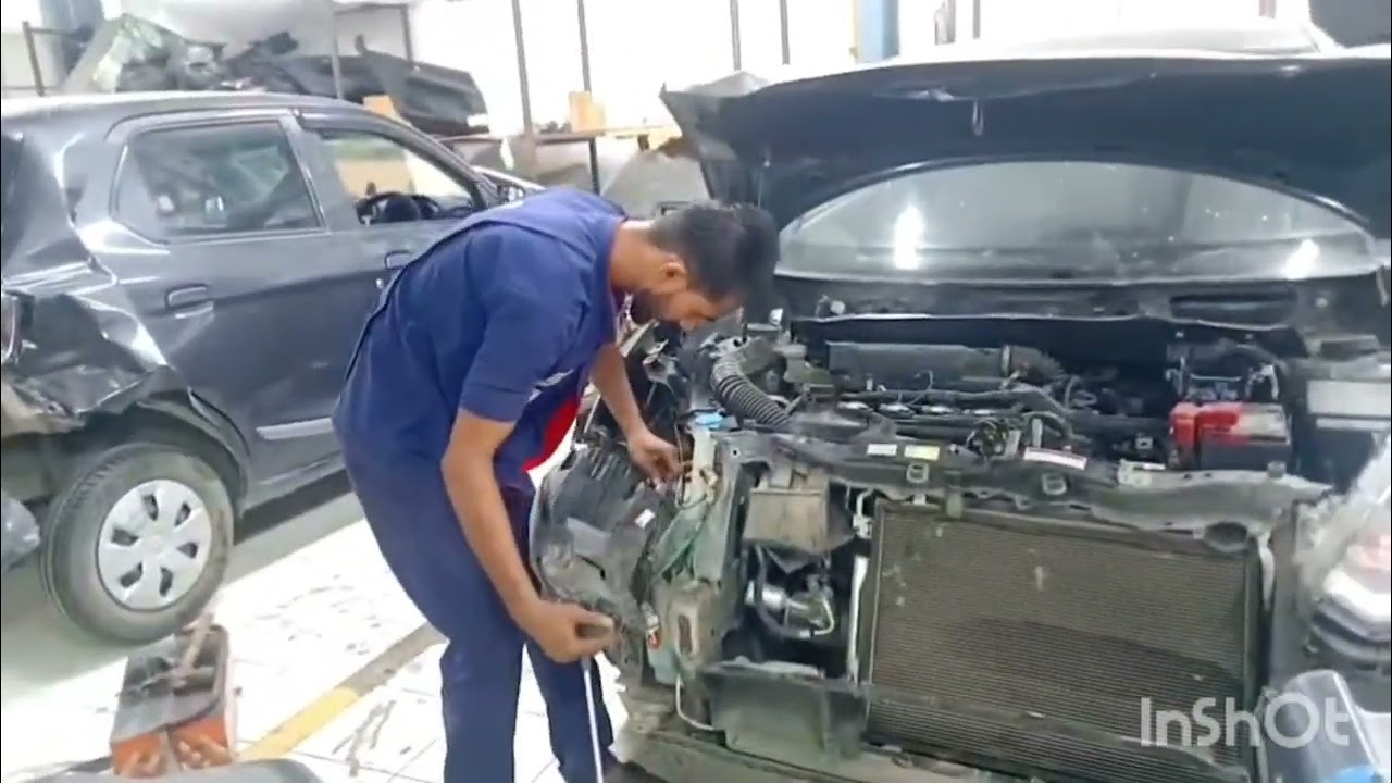 #atomobile Maruti suzuki Swift car front repair 