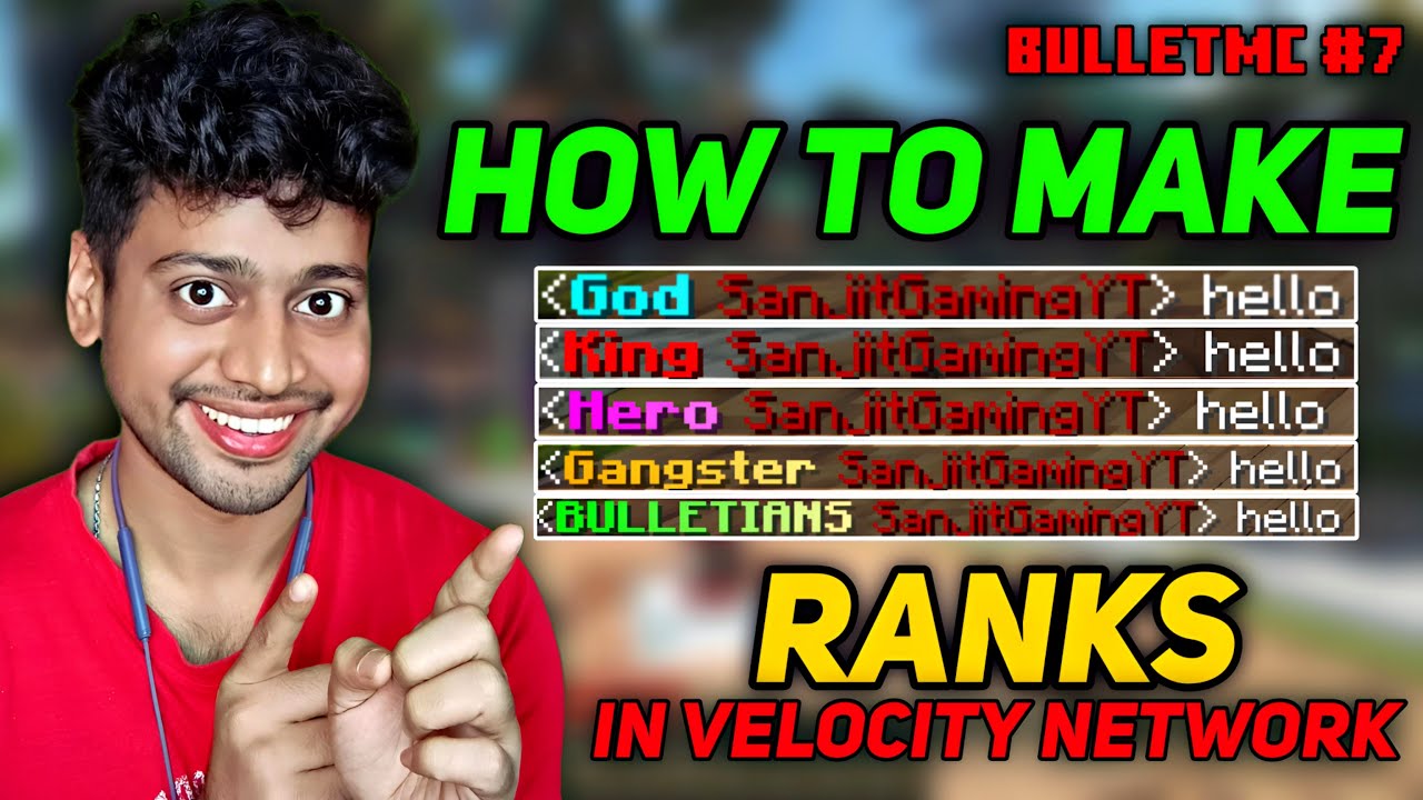 How To Make Ranks in Minecraft Server | BulletMC Rank Setup | Luckperms Rank Setup | BulletMC #7