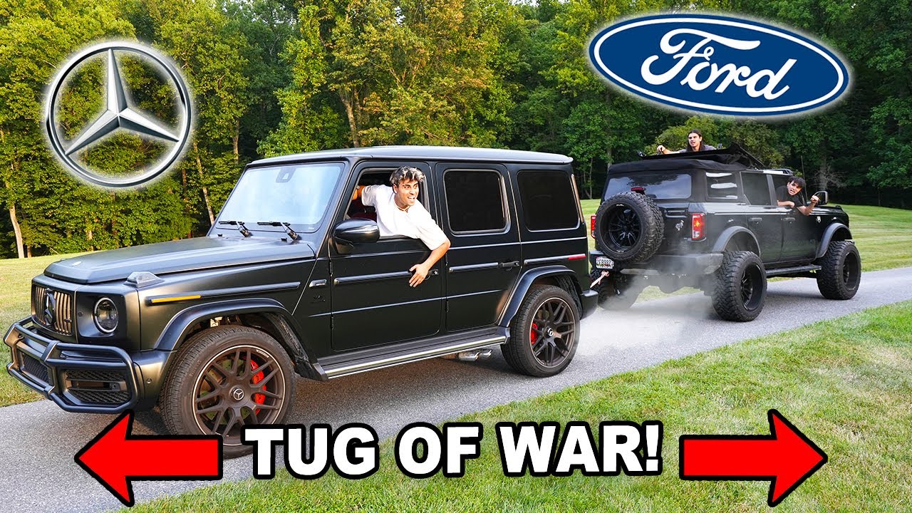 Mercedes AMG G63 против Ford Bronco — ПЕРЕТЯГИВАНИЕ КАНА!