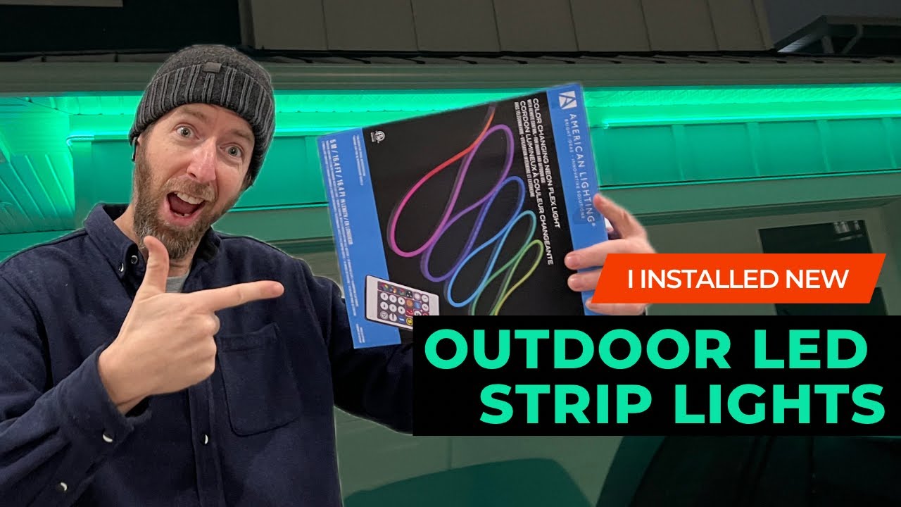 Installing American Lighting Color Changing Neon Flex Outdoor LED Strip Lights