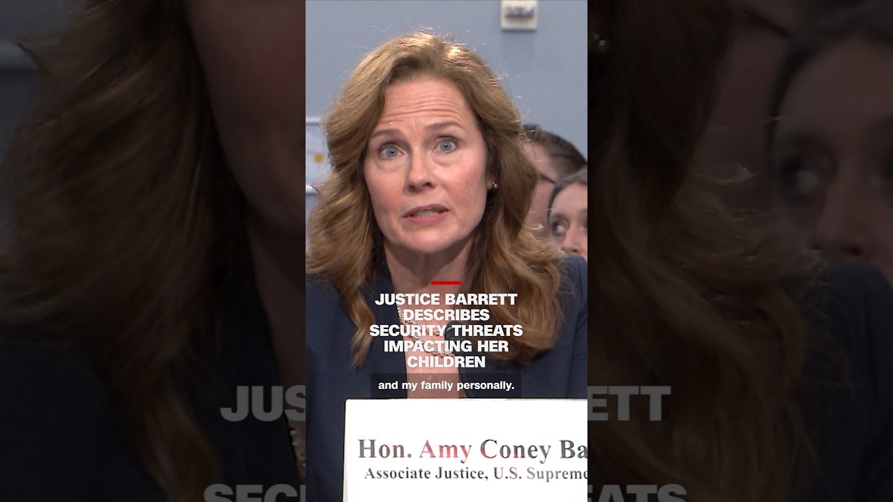 Justice Barrett describes security threats impacting her children