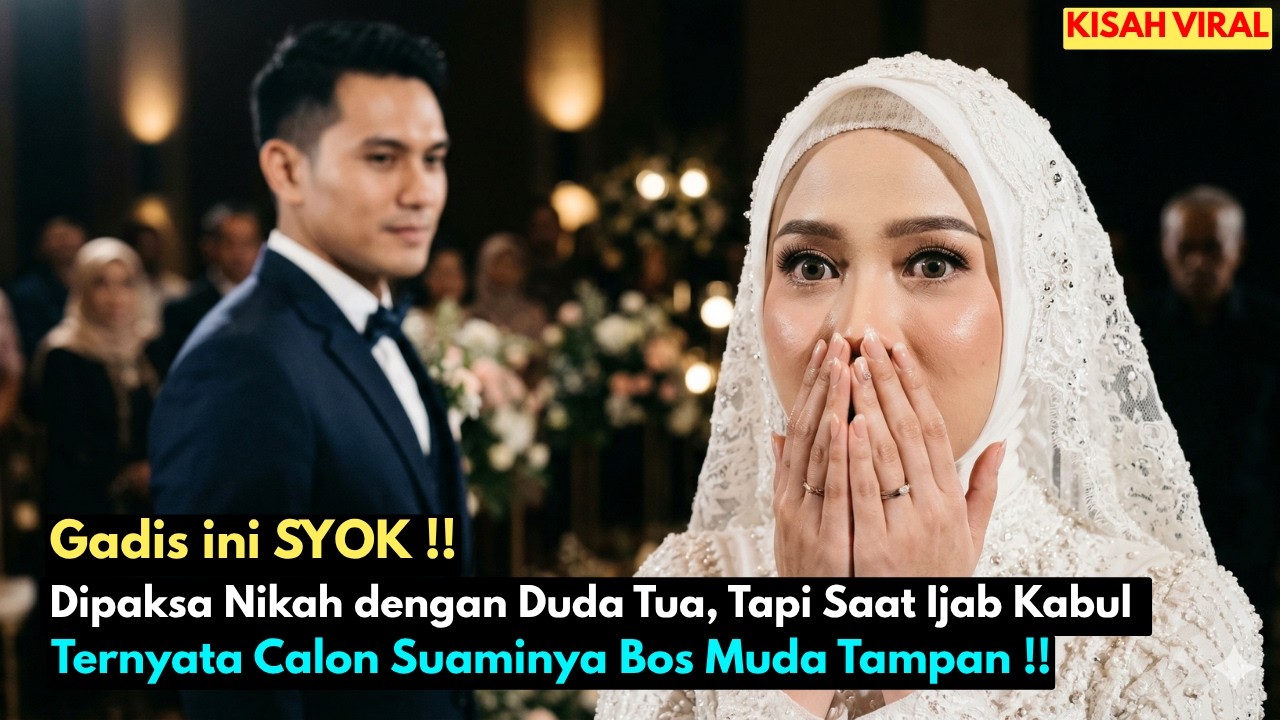 Gadis ini SYOK !! Dipaksa Nikah dengan Duda Tua, Saat Ijab Kabul, Ternyata Calonnya Bos Muda Tampan