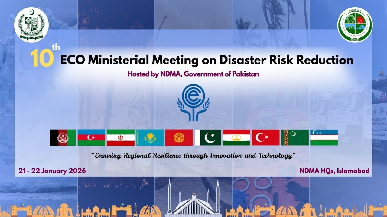🔴 LIVE Day 2 | 10th ECO Ministerial Meeting on Disaster Risk Reduction | Islamabad, Pakistan