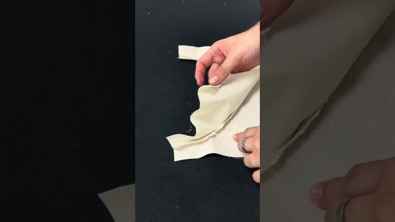 Cómo Coser Curva Côncava Forrada