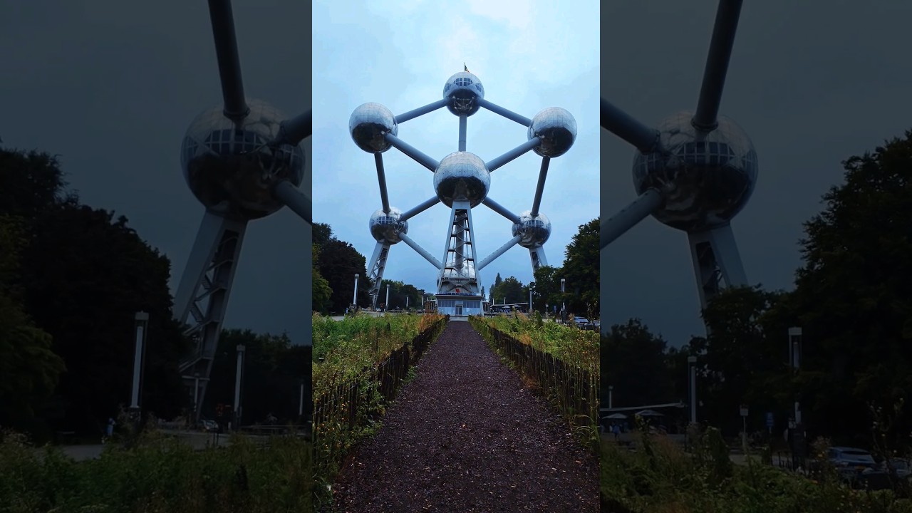 Bruxelles Atomium Brussels Belgique Belgium 🇧🇪 4K Walking Tour Beautiful place #travel #europe