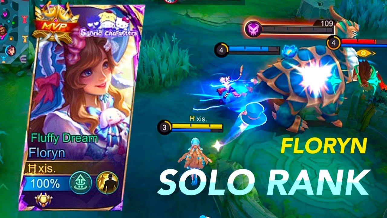 FLORYN MVP SOLO RANK ROTATION✨ | FLUFFY DREAM | FLORYN GAMEPLAY - MLBB