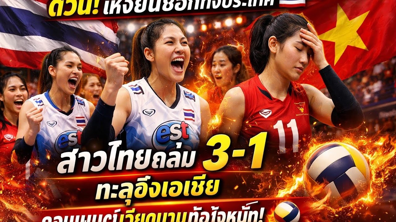ด่วน! เหงียนช็อกทั้งประเทศ  สาวไทยถล่ม 3-1 ทะลุชิงเอเชีย | คอมเมนต์เวียดนามท้อใจหนัก! 