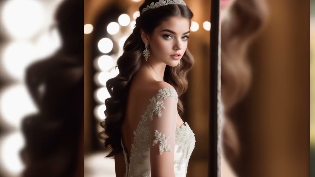 Cute American Supermodel Gigi in Vintage-Inspired Ball Gown Wedding Dress Unseen Photos 