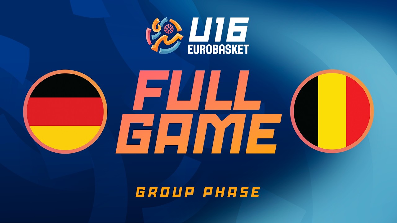 Group Phase | Germany v Belgium | Full Basketball Game | FIBA U16 EuroBasket 2026