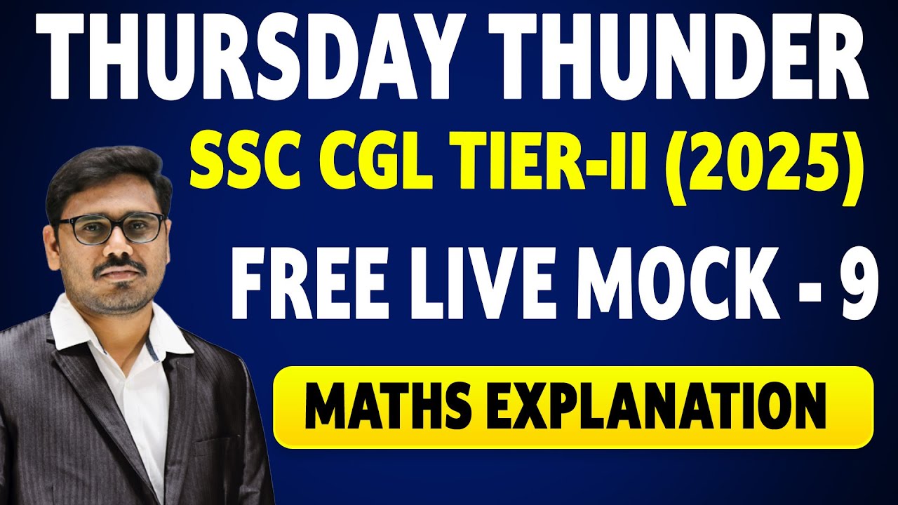 TIER-II ALL INDIA LIVE MOCK-9 MATHS EXPLANATION BY RAJ KUMAR SIR | EVEREST COACHING POINT