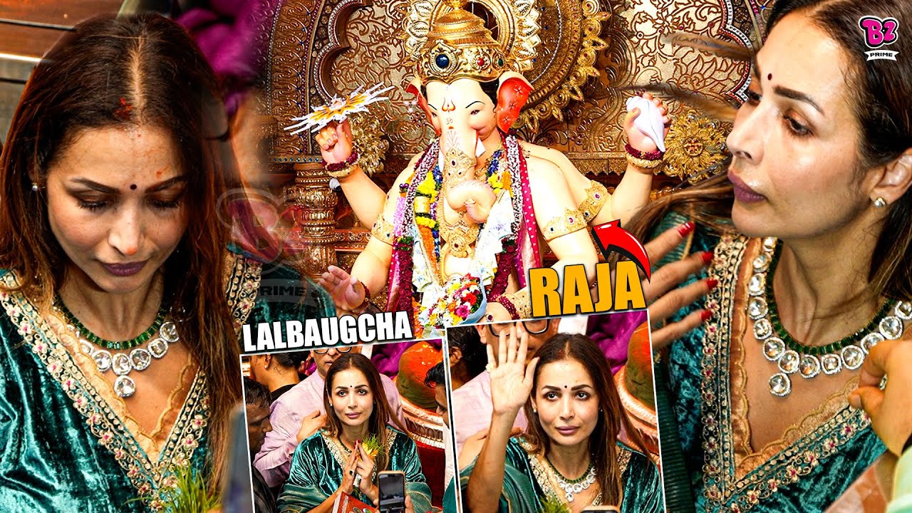 Malaika Arora Visits Lalbaugcha Raja For Blessings 🙏
