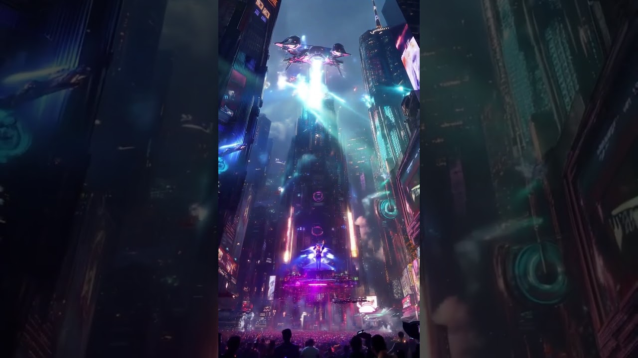 Music Festival of the Future in a Cyberpunk World! 