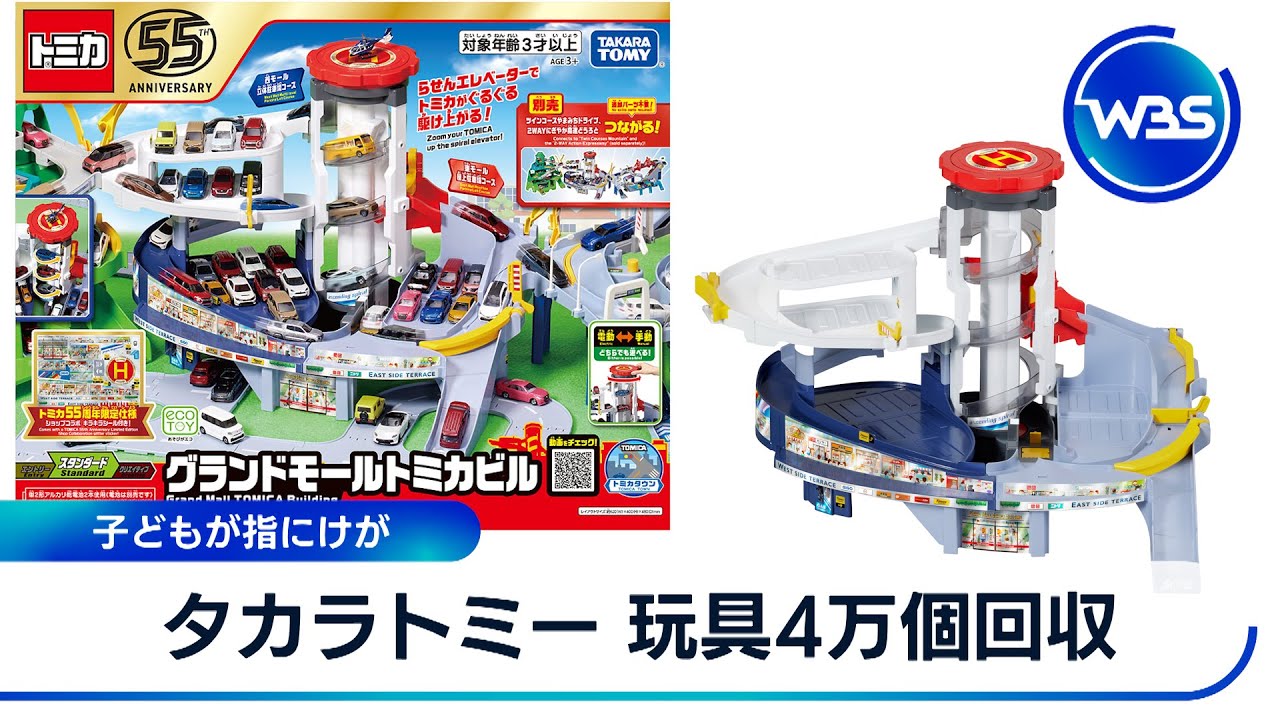 タカラトミー 玩具４万個回収　子どもが指にけが【WBS】