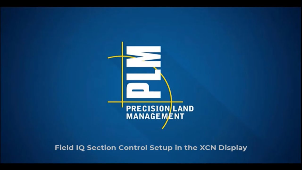 Field IQ Section Control Setup in the XCN Display