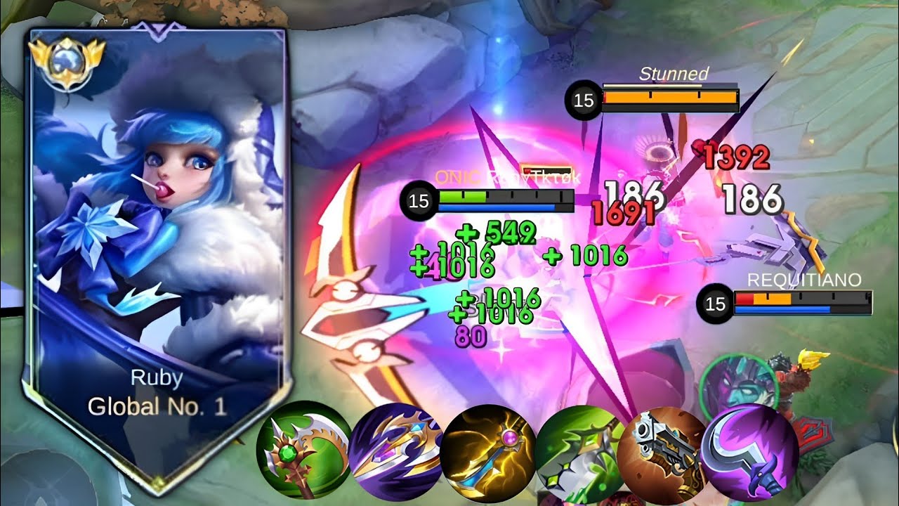 Dapet Tim Troll! Langsung Pakai Build Sekali Hit Mati | Top Global Ruby Gameplay
