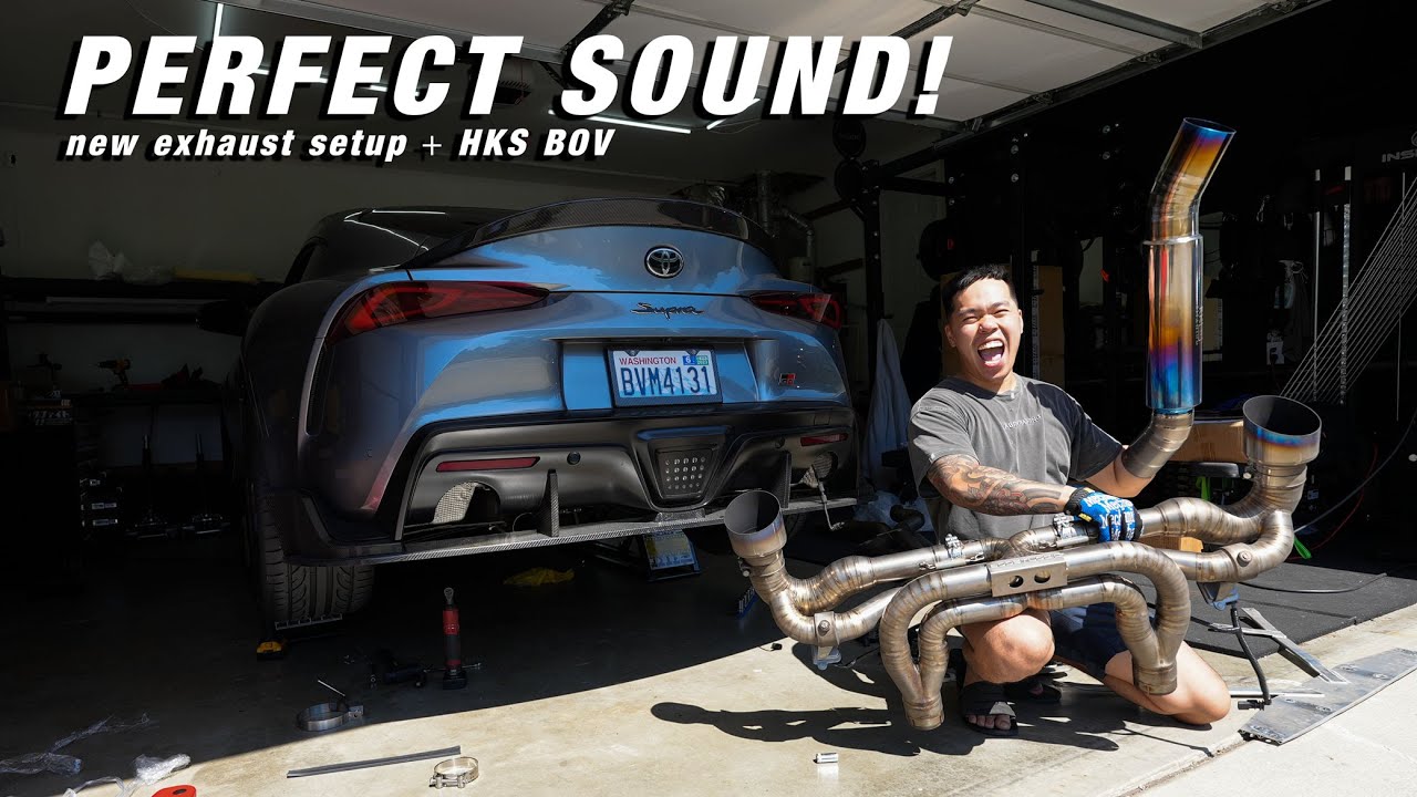 This SUPRA sounds AMAZING now! 🤯 (HKS BOV + RK Titanium Exhaust + Catless Downpipe)
