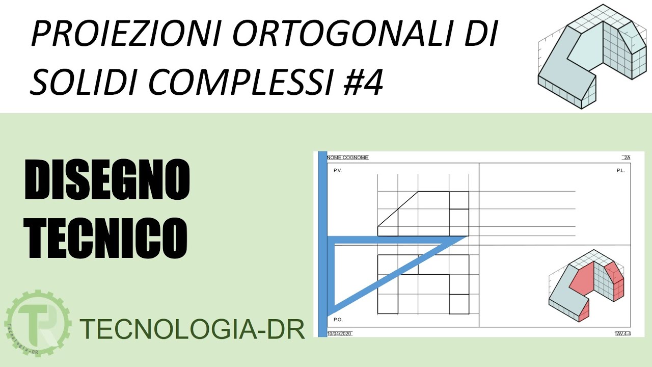 Proiezioni ortogonali di solidi complessi 4