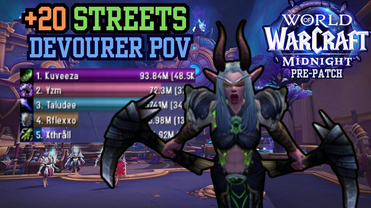 +20 TAZAVESH STREETS TIMED | Devourer DH POV | Midnight Pre-Patch