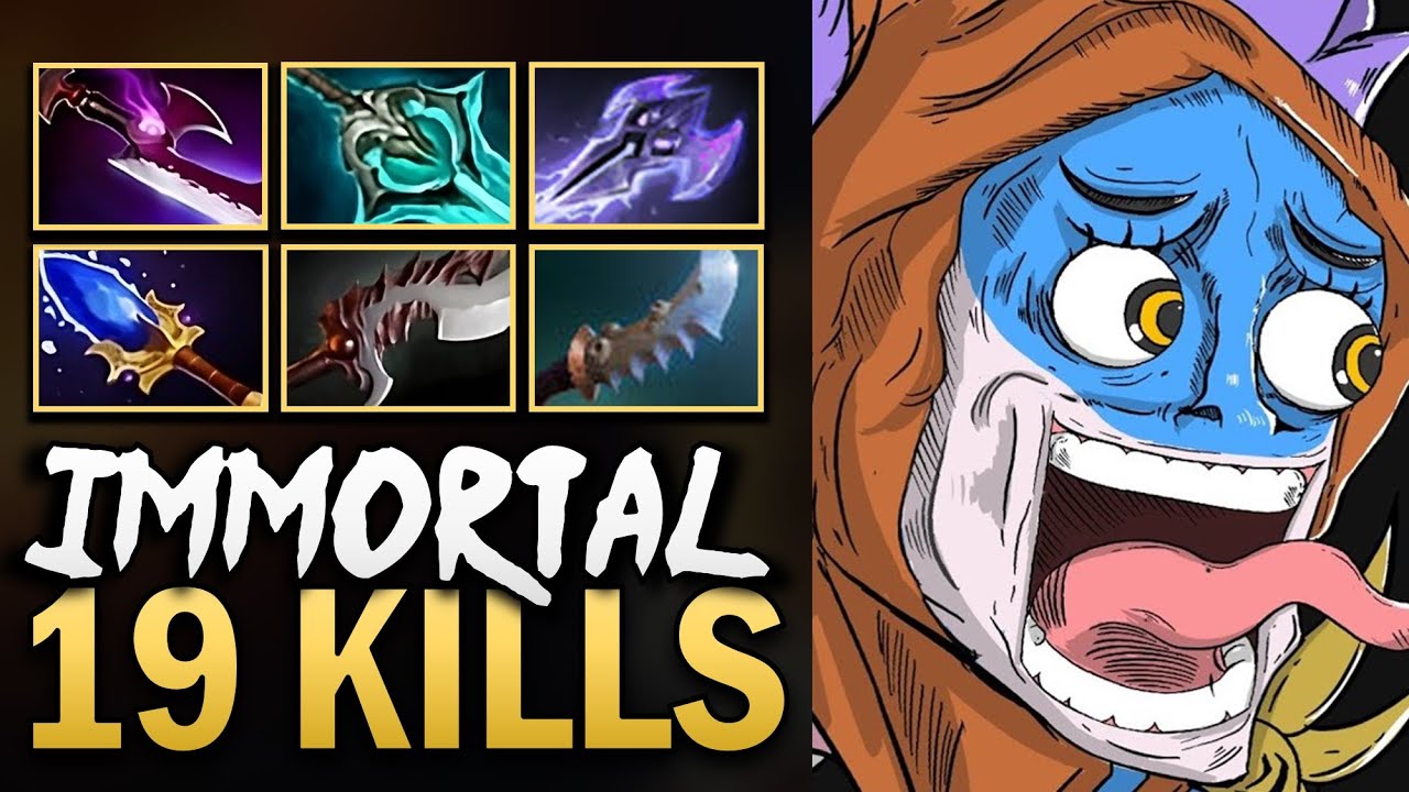Игровой процесс Slark с 19 убийствами и Abyssal Blade — Dota 7.40