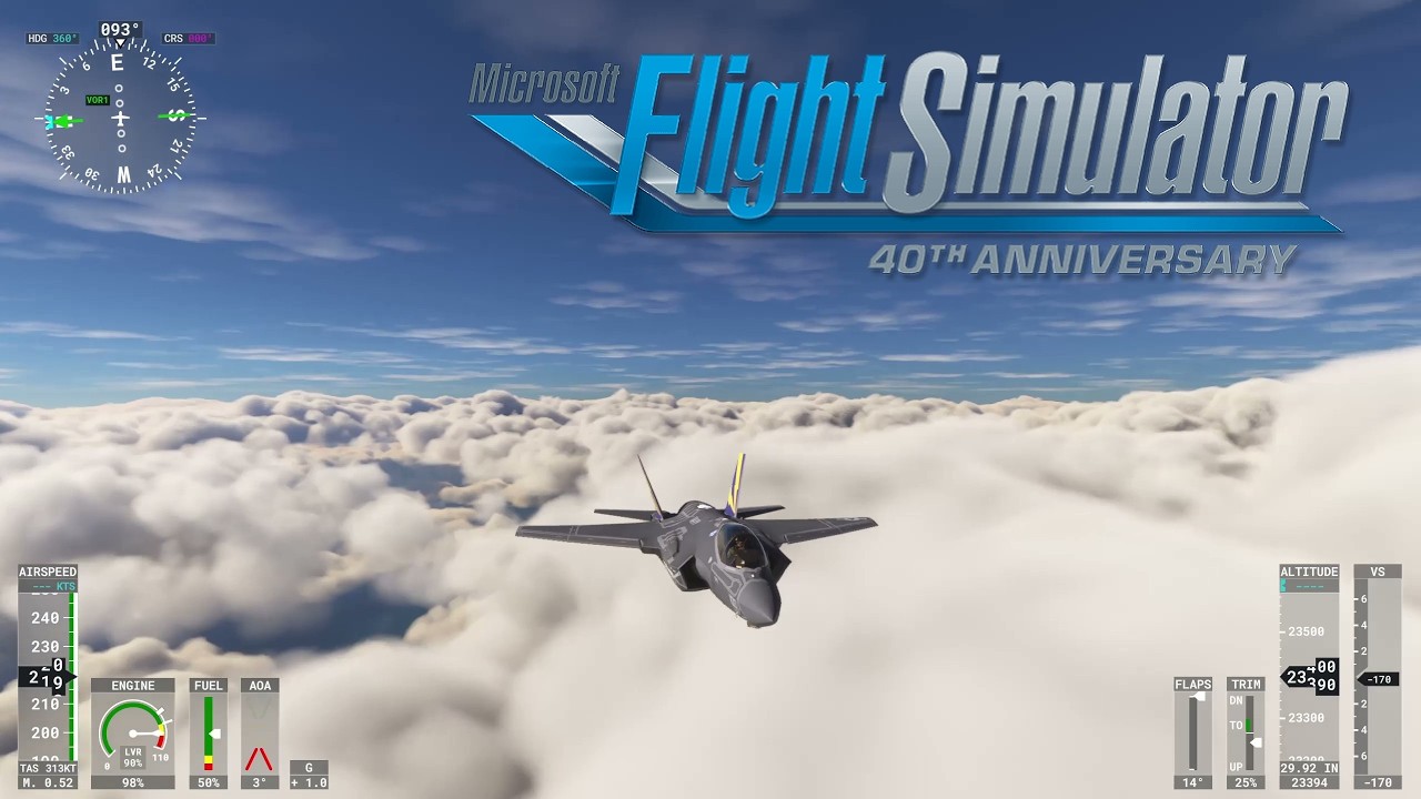 Microsoft Flight Simulator - Ultra Graphics Settings With Mods Fighter Jets