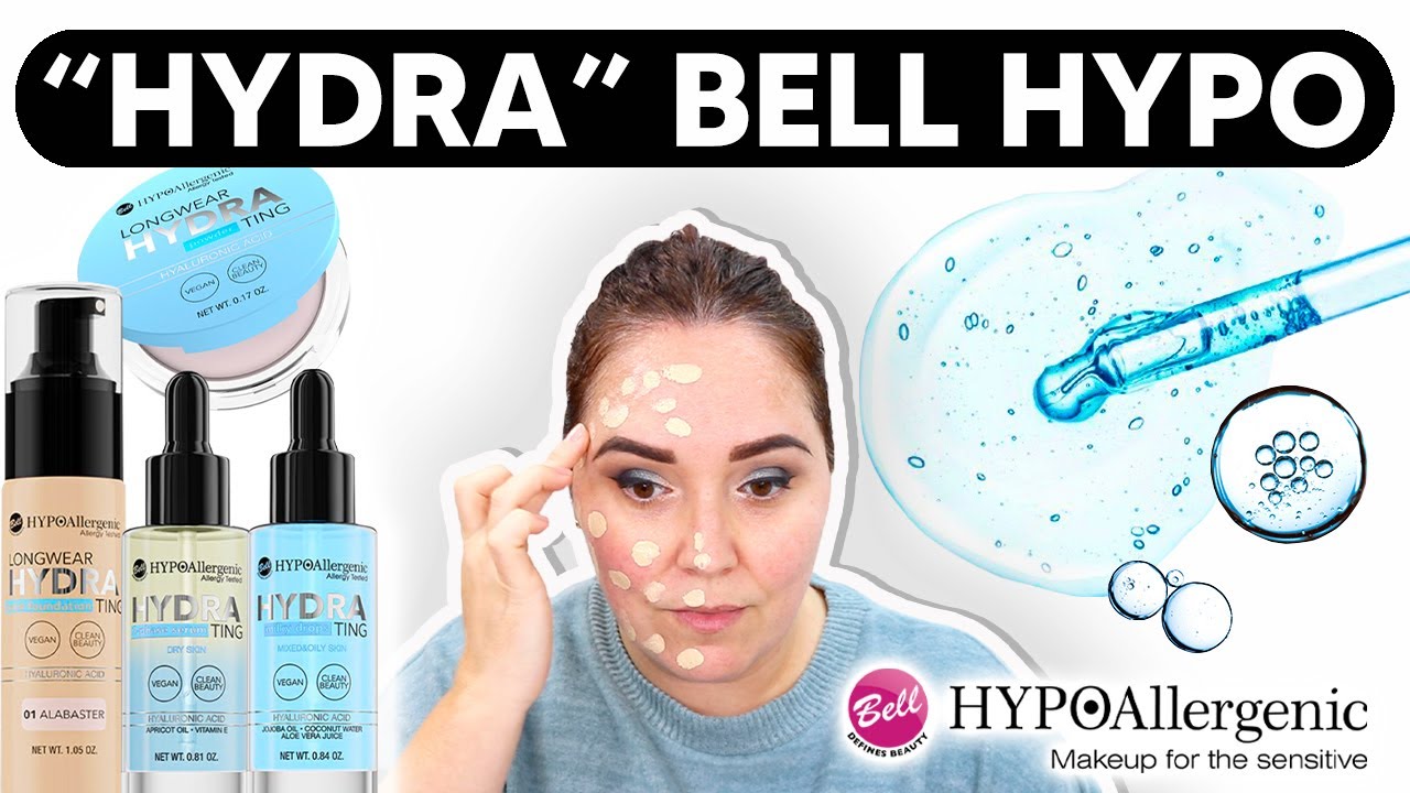 BELL HYPOALLERGENIC - HYDRA: Serum, milk drops, base de maquillaje y polvos