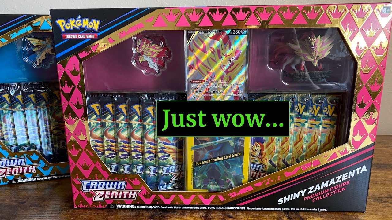 *NEW Crown Zenith SHINY Premium Figure Collection Box Opening (Zamazenta)