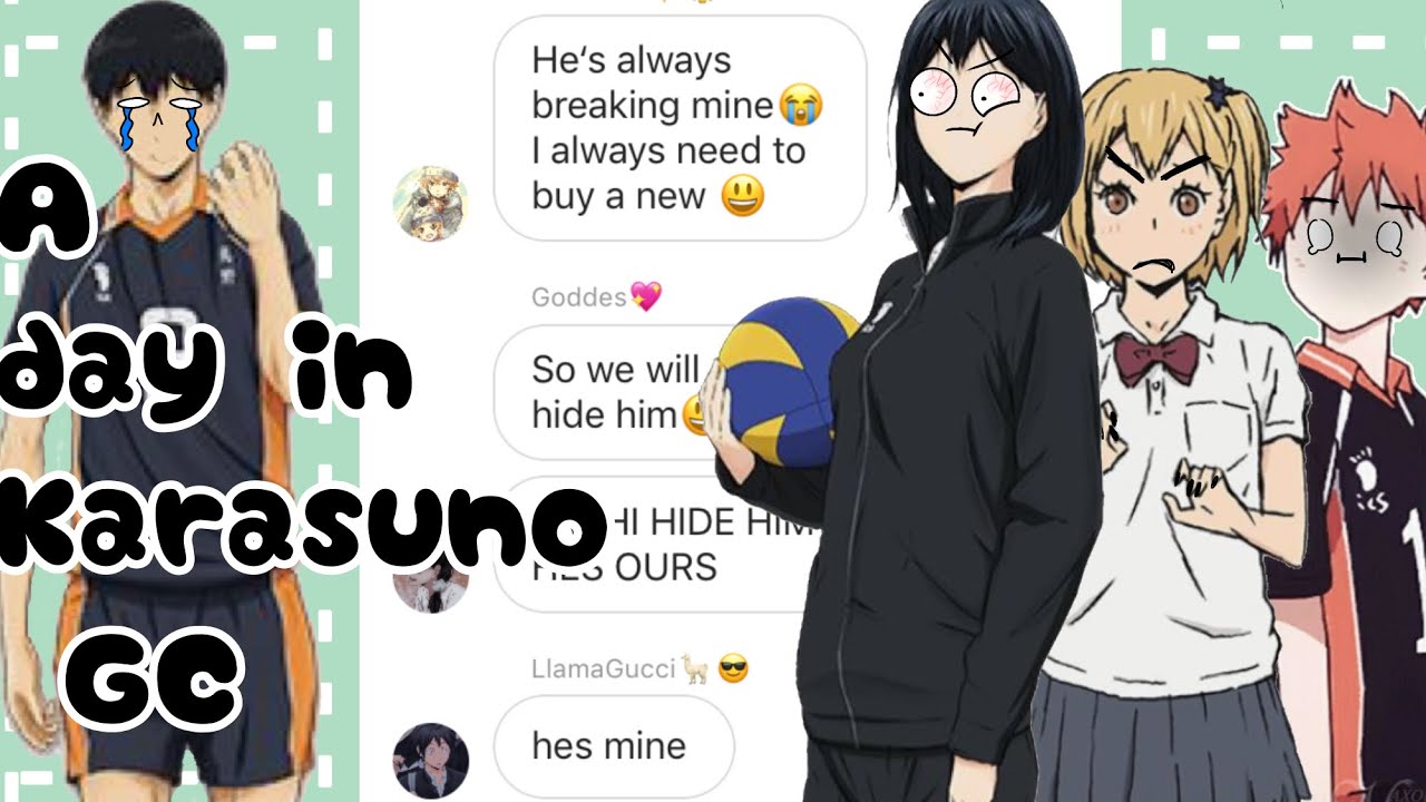 A day in Karasuno GC//Haikyuu Text//( some of hinata harem)