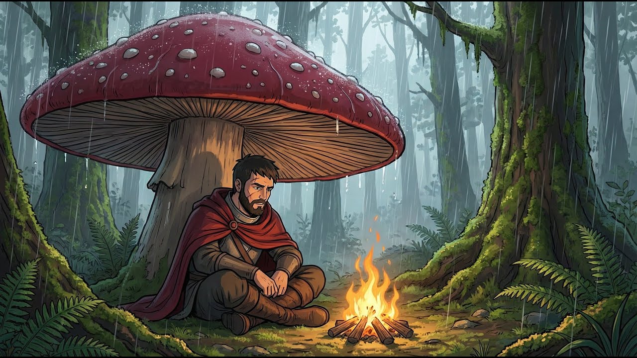 4 Hours of Dark Medieval LO-FI ⚔️ Rain, Fire & Focus | Study / Work / Relax