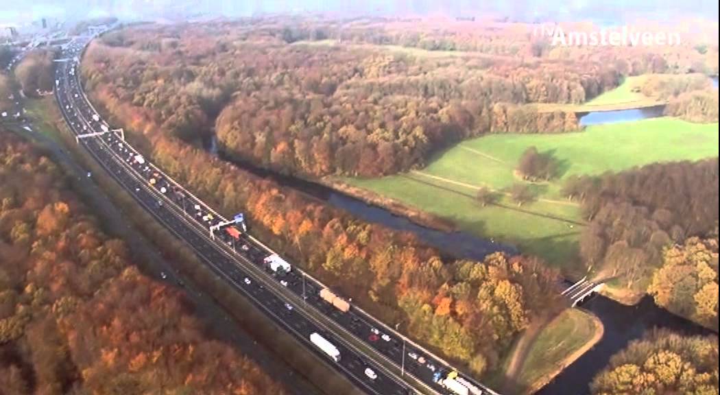 Amsterdamse Bos in beeld vanuit de Helicopter!