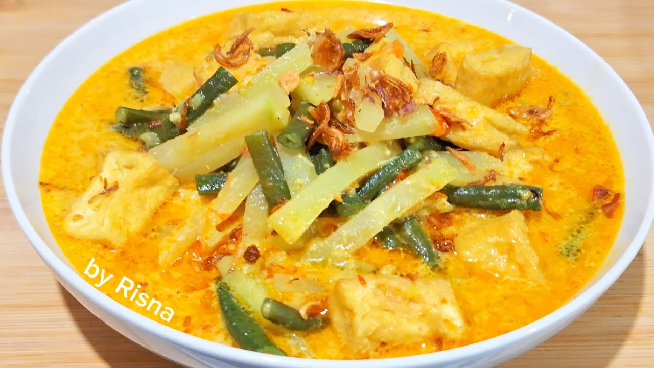 Sayur Lontong Dan Ketupat Sedep Bangat‼️ Sayur Lodeh Labu Siam Kacang Panjang Dan Tahu Bumbu Simple