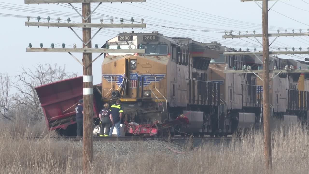 Driver in critical condition after manure spreader collides with train in Parma