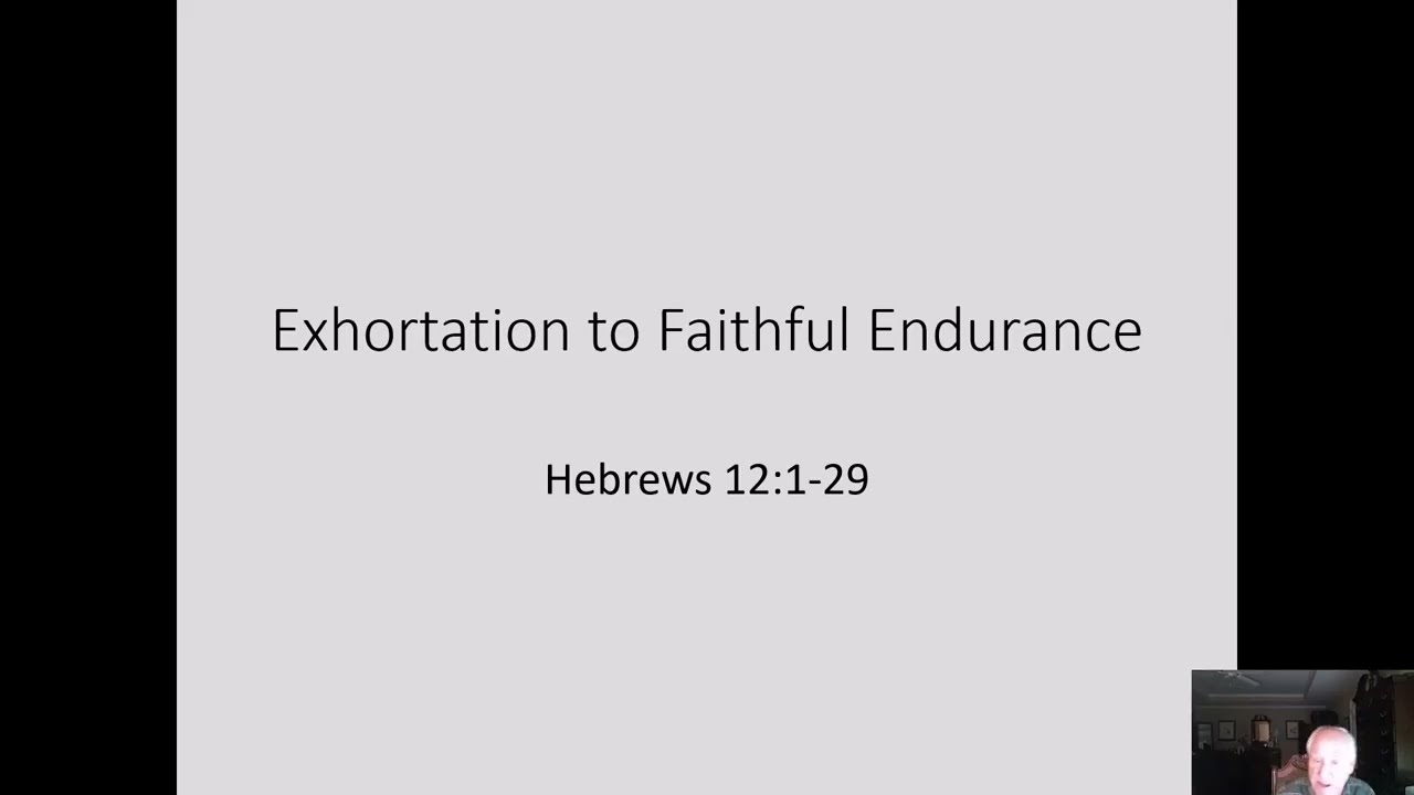 Recording Hebrews 12.1-29